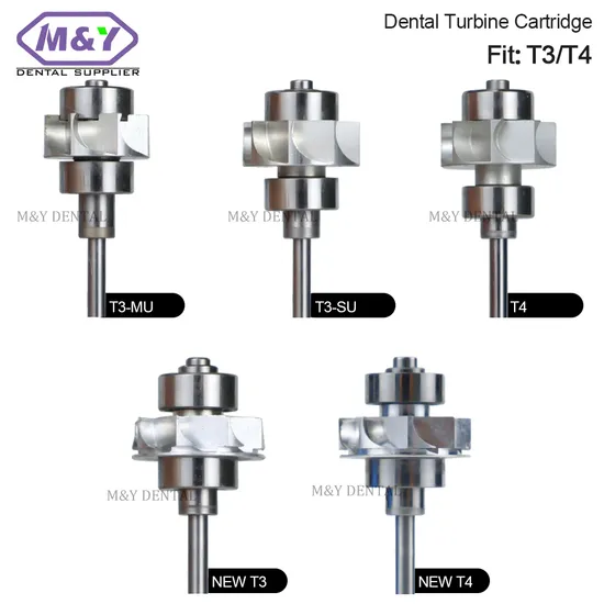 Dental T2t3mini Racer T3t4 High Speed Handpiece Cartridge Turbine Ceramic Bearing Air Rotor Dentistry Accessories Fit Sirona 