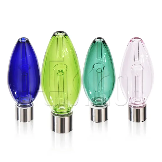 Esigo Glass Bulk Price Classic Mini Size Bulb Shpae DAB Straw Nectar Collector Dabbing Tool Glass Water Pipe Glass Smoking Accessories 