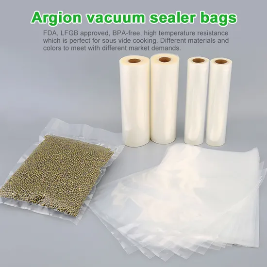 Transparent Flat Vacuum Pouches for Chamber Vacuum Sealer 
