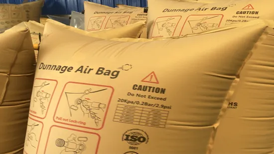 1000*1600mm Reusable Inflatable Kraft Paper Container Pillow Dunnage Air Bag for Container 