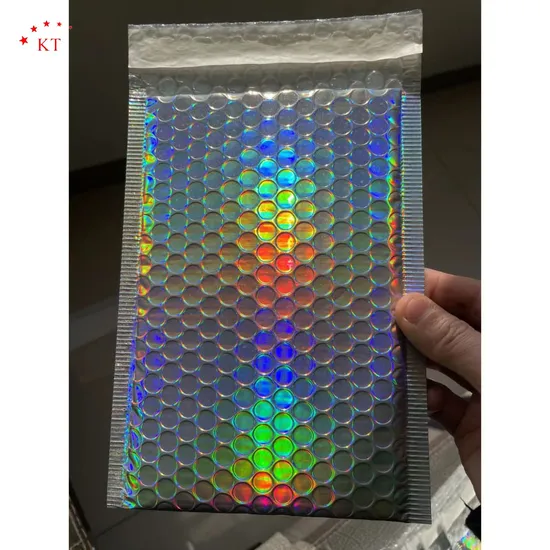 Metallic Bubble Mailer Customized Logo and Size Shock Cushioning Protections 