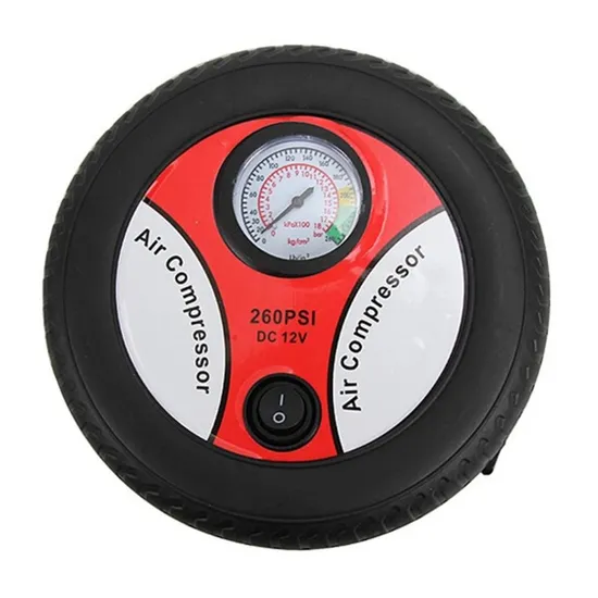 Mini Portable Car Air Compressor Car Tire Inflation Pump 260psi 12V Auto Pump Electric Tire Inflator Car Compressor Accessories 