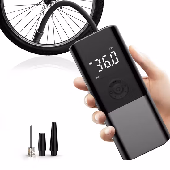 New Electric Portable Air Bike Tire Pump Cycle Rechargeable Digital Mini Pumps Accessories Battery for Bicycle High Pressure 