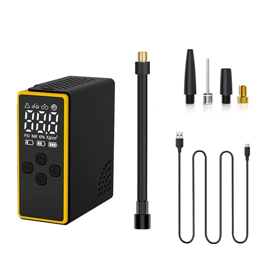 New Arrival Small Cycle Mini Rechargeable Electric Air Tire Pump Bike Accessories Portable for Bicycle High Pressure Pumps 