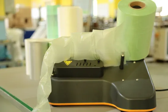 Real Free Sample Inflatable Cushion Film Pillow Bubble Air Bag Packing Machine 