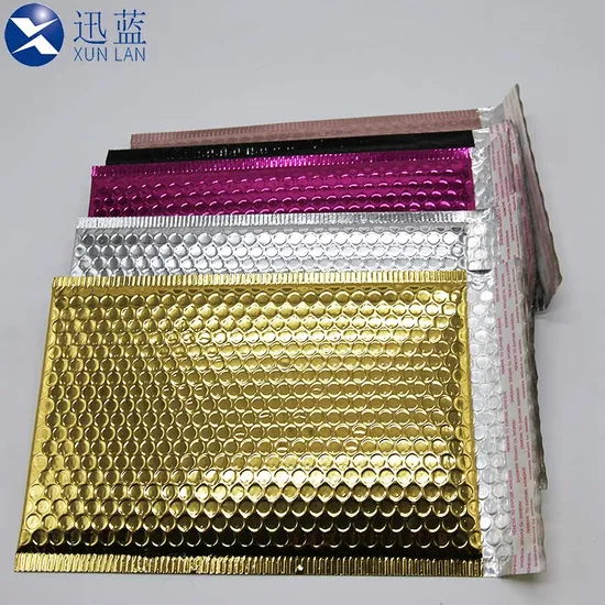 Metallic Bubble Mailers Packaging Shipping Envelope Waterproof Cushioning 